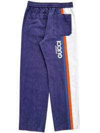Image 1 of '21 Gucci Striped Canvas Drawstring Trousers - 30