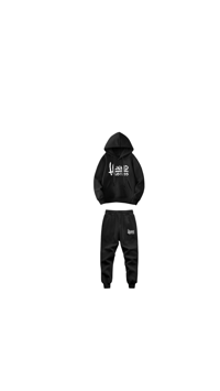 A Hunnid Hustles Sweatsuit (Black and White)