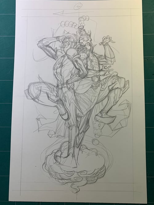 Image of MONKEY PRINCE #11 cover original art