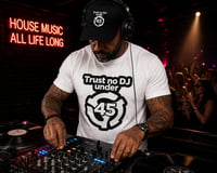 Unisex Trust No DJ Under 45 Graphic Tee