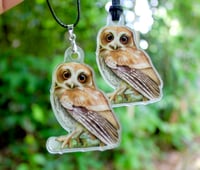 Image 2 of Mucarito Owl Necklace | Puerto Rican Owl