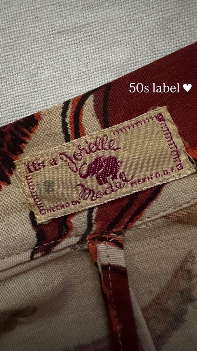 1950s sequin donkey mexican souvenir hand painted circle skirt