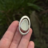 Image 2 of Sea glass sterling silver ring