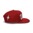 Image 2 of Worthy Script Snapback Hat Red