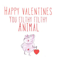 Valentine Animal Card 