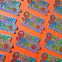 Image 2 of Queer Power ✨️🌈 glitter sticker