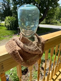 Image 3 of Handspun Baby Alpaca Lace Snood | Convertible Cowl & Hood