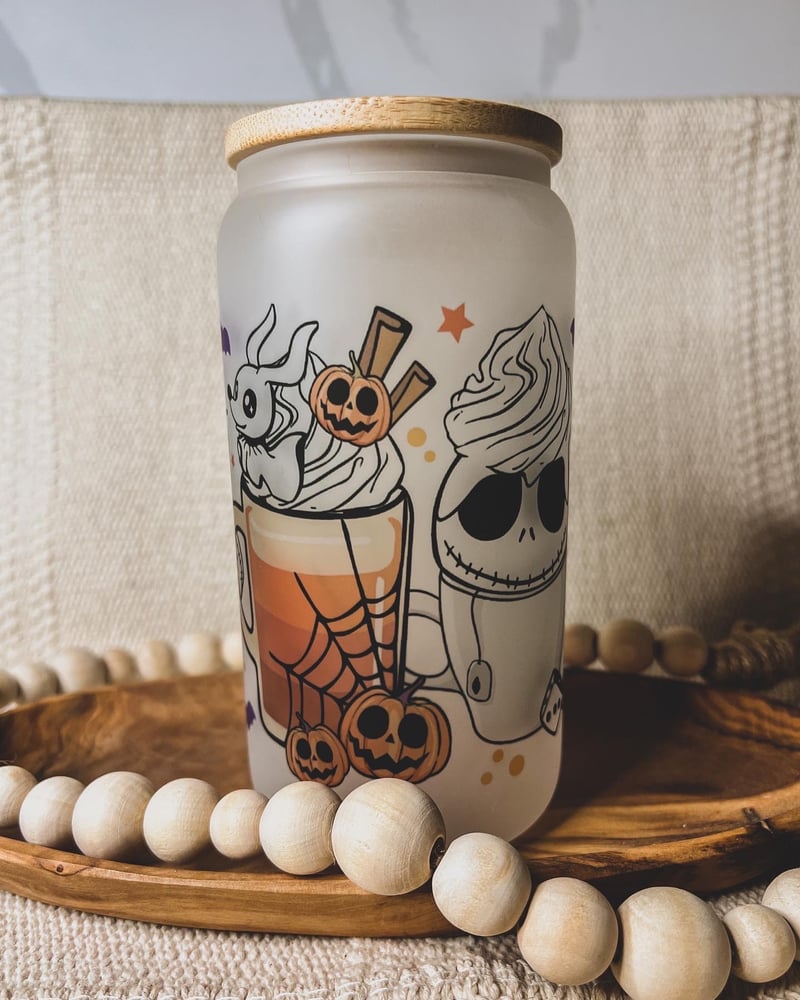 Image of Nightmare Before Christmas Glass Can