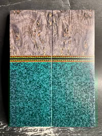 Image 2 of Maple Burl & Grip-Tec Segmented Knife Scales