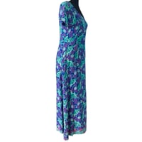 Image 6 of Vintage Tropical Print Rainbow Jo Maui Hawaii Maxi Dress Size Small- Beach Boho