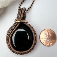 Image 5 of Black Onyx and Copper Wire