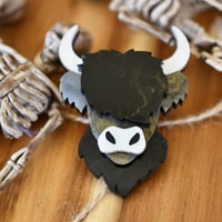 Haunted halloween harper The Highland Cow Brooch 