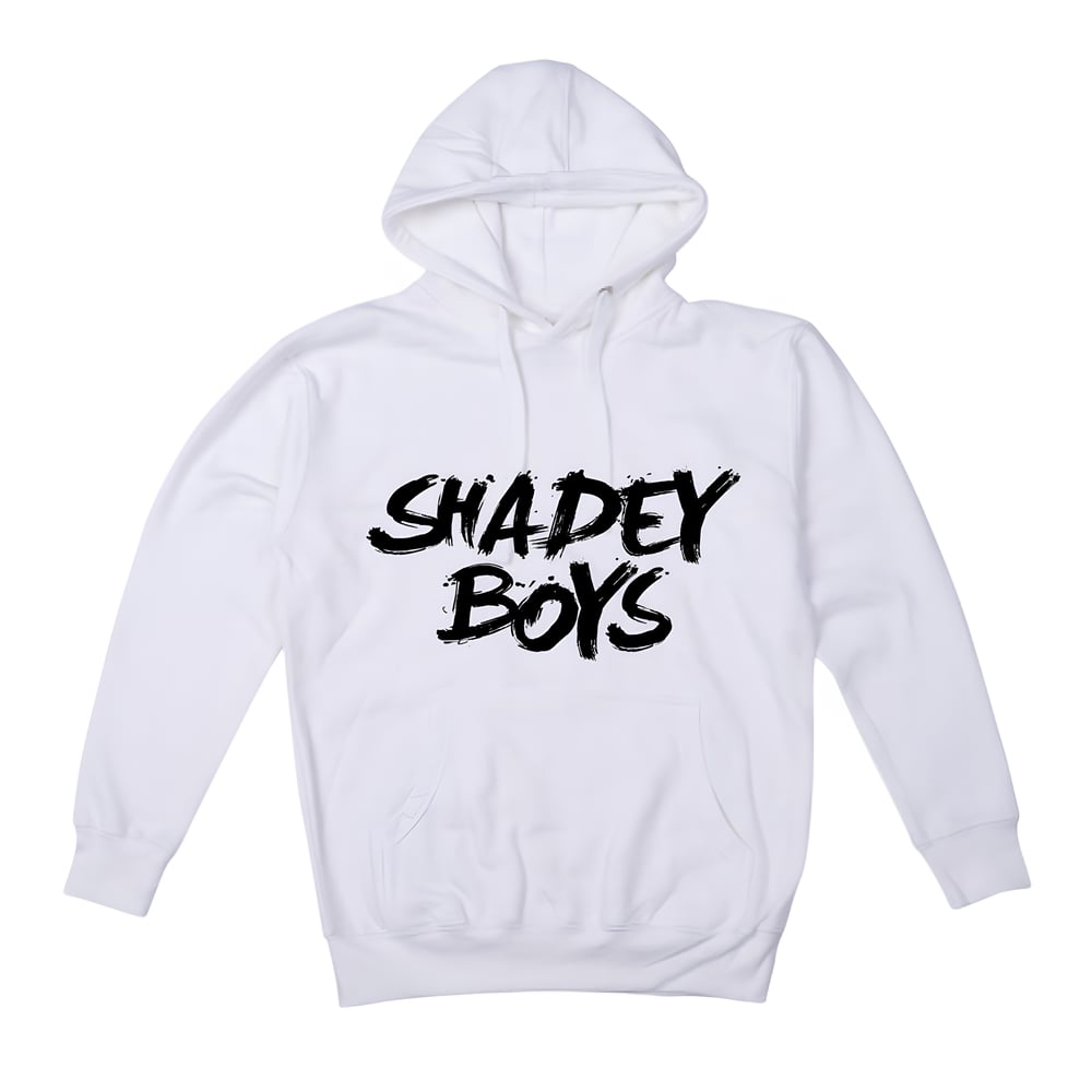 Image of Shadey Boys hoodie (WHITE/BLACK)