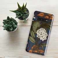 Image 6 of Art Nouveau Inspired Blue, Orange and White Boho Hippie Floral Sketch Tough case for Samsung®