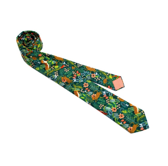 Green Rainforest Necktie 