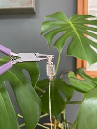 Image 4 of Silver Garden Quartz Rectangle Crystal Necklace