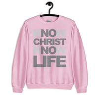 Image 4 of Know Christ Know Life Unisex Sweatshirt