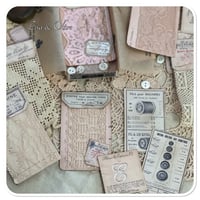 Image 6 of Replica DMC French Thread box full of vintage lace samples