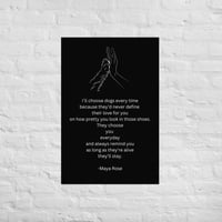 Image 1 of Poster Poem Love for Dogs