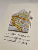 Map house Commission - Bespoke Order - YOU Choose your Location 