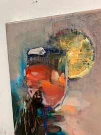 Image 4 of Painting / maleri / "Et øjeblik VI"/"Der hvor solen altid skinner" / 30x40 cm