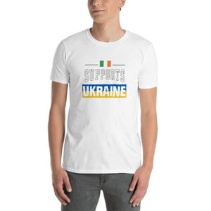 Image of Ireland supports Ukraine Unisex T-Shirt