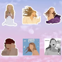 Image 1 of Taylor Swift Album Stickers