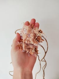 Image 2 of Headband noeud beige sur corde