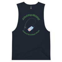 Image 4 of A Bad Day Fishing Men’s drop arm tank top