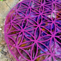 Image 4 of Purple Ink-Pushed Crystal Grid