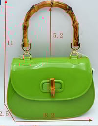 Image 2 of Jelly Handbag with Bamboo Handle
