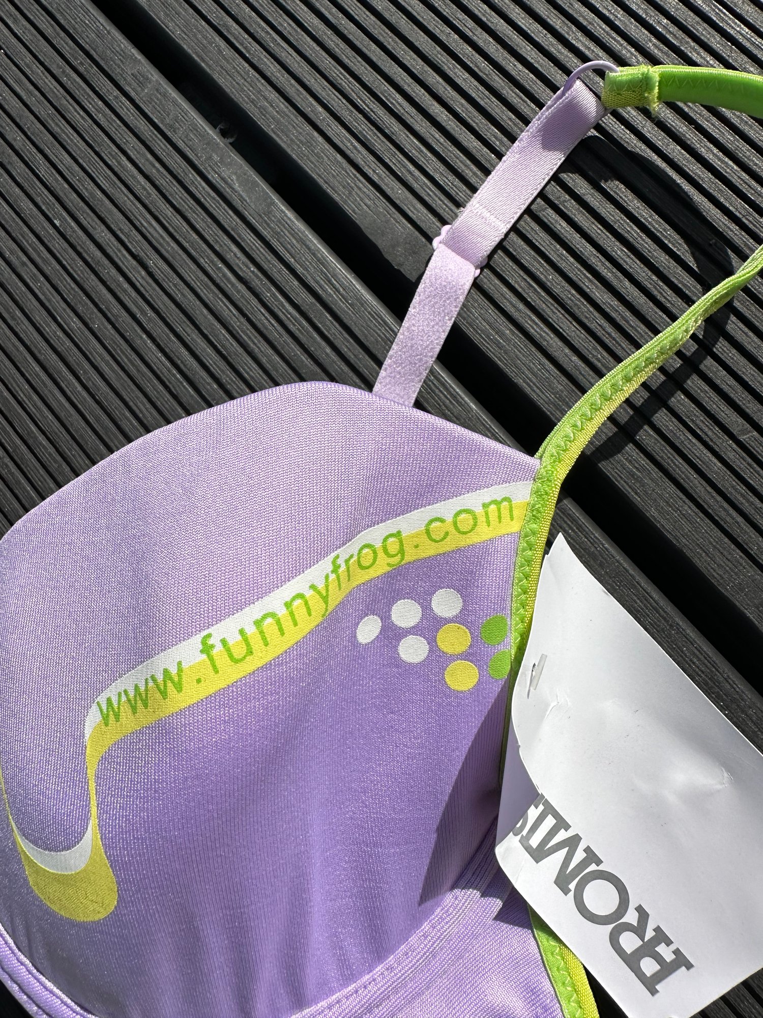 Image of 90's Funny Frog Bikini 8-10
