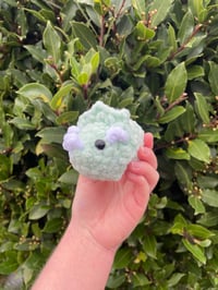 Image 1 of mini triceratops plushie