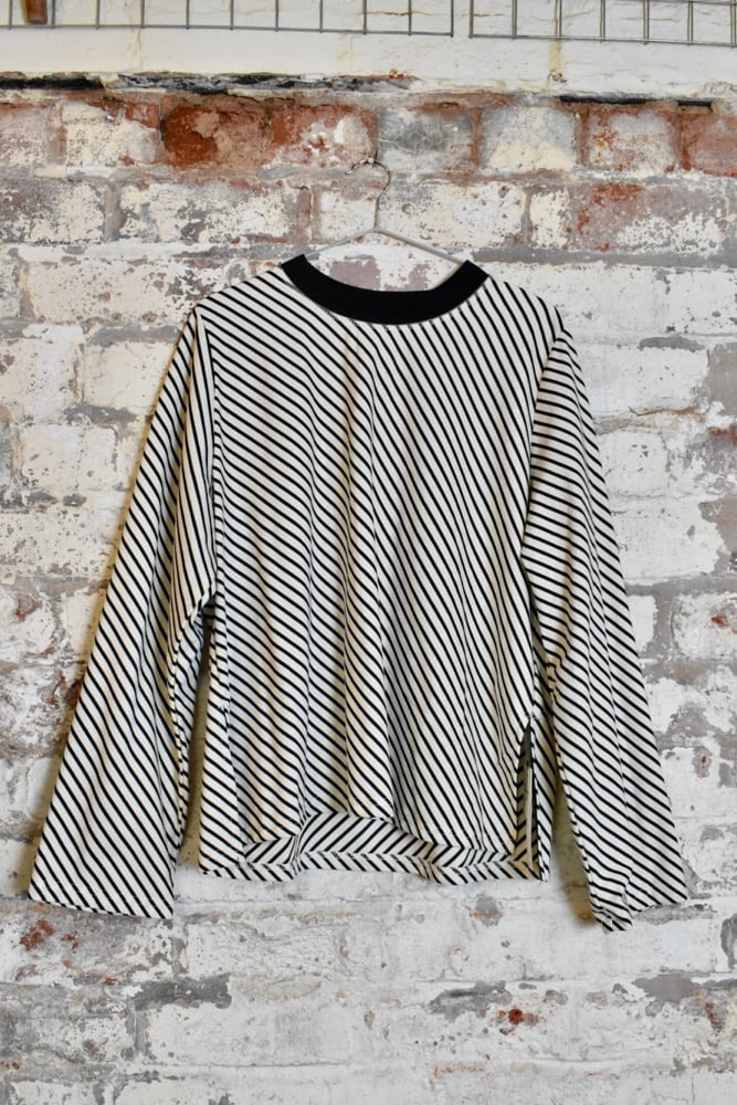 Image of Tilt Stripe Long Sleeve Top
