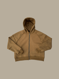 Image 1 of FAULTLINE / Structured - Zip up hoodie [ camel ]
