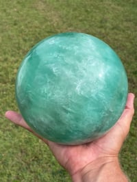 Image 5 of Green Fluorite Sphere Statement Piece #806