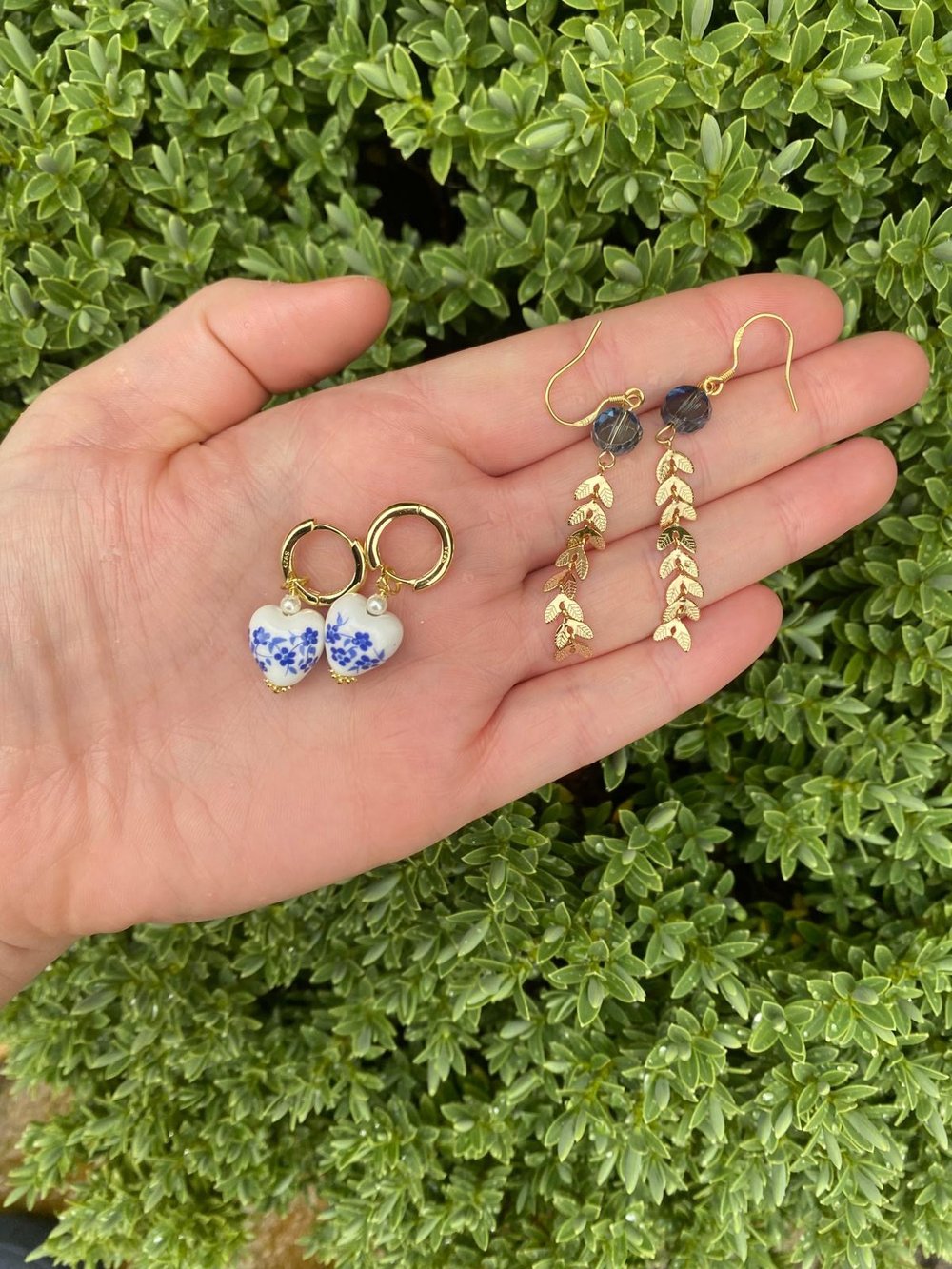 royal blue earrings!