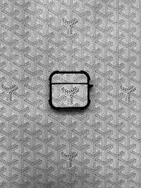 White Geo Airpod Case