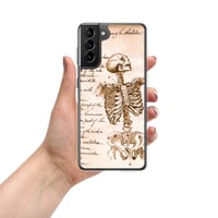 Image 9 of Antique Book Page Anatomical Skeleton Sketch Clear Case for Samsung®