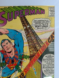 Image 2 of Framed Vintage Superman #208 (1968) DC Comic Book | UV Protected Wall Display