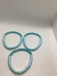 Image 2 of Clay Pearl Beaded Bracelets 