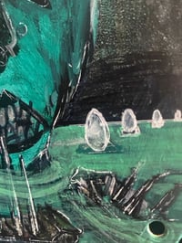 Image 3 of Three Sailed Ships and Two Lizards 