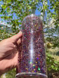 Image 4 of Red and Black Snowglobe Tumbler