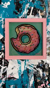 Donut w/ Bite- Glass Frame