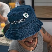 Image 19 of Too High Bucket Hat (Blue Denim)