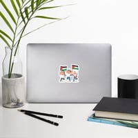 Image 3 of Fun Palestine Flag Stickers 