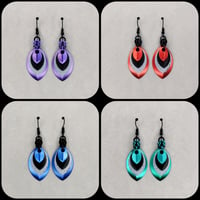 Image 1 of 4-Layer Scale Earrings