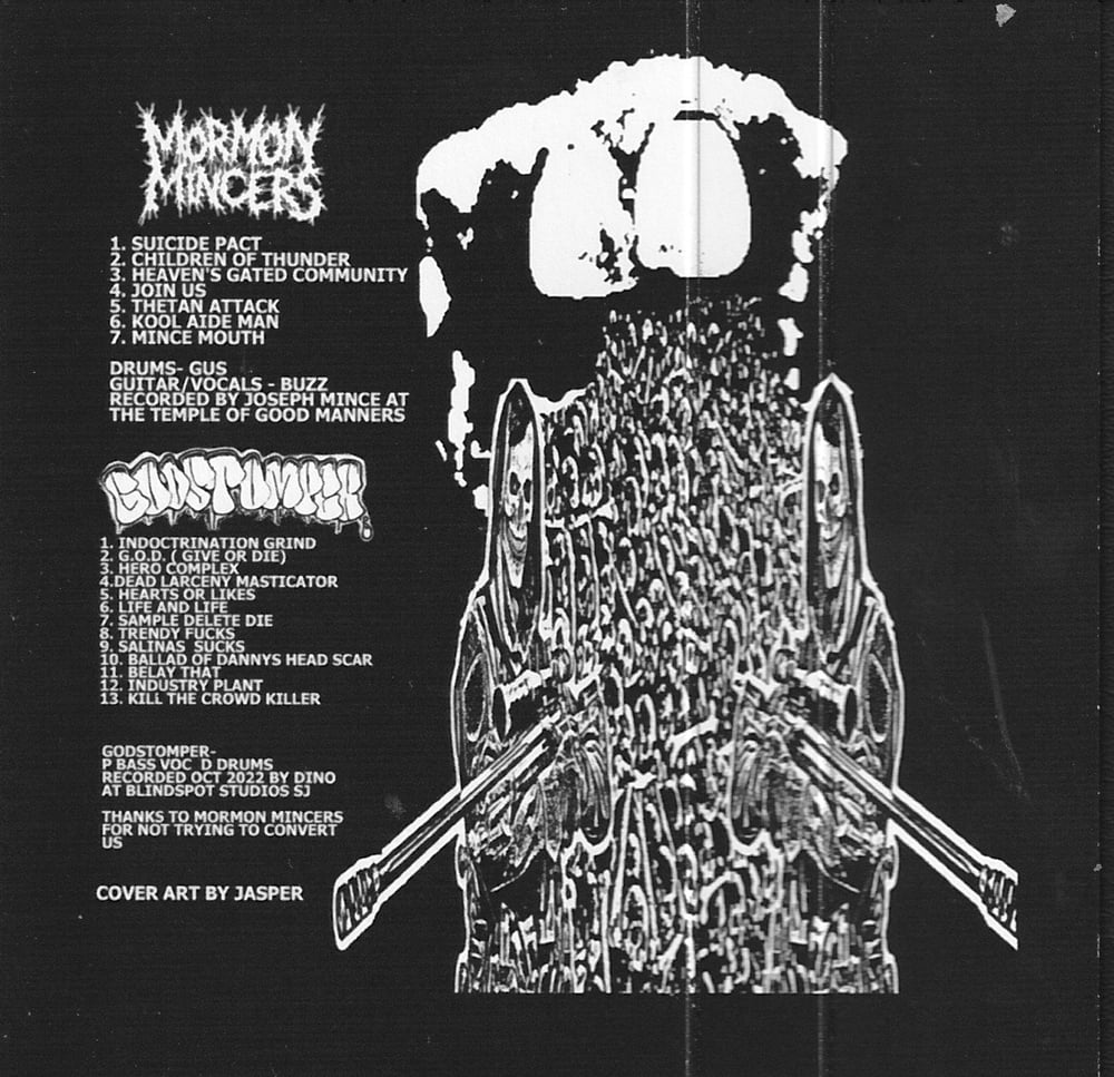 MORMON MINCERS / GODSTOMPER 'Death. Destiny. Deletion' split cassette