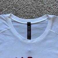 Image 3 of LULULEMON METAL VENT TECH SS 2.0 MENS SHIRT SIZE LARGE TEXAS A&M AGGIES WHITE MAROON NEW