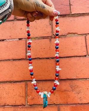 Image of Lapis carnelian prayer beads 